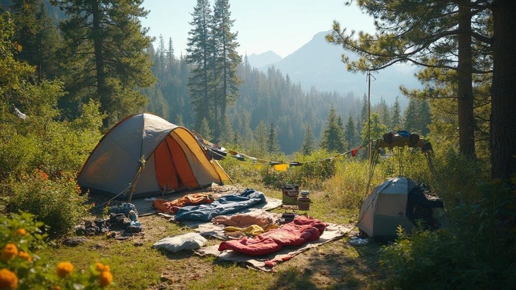 clean and store camping gear